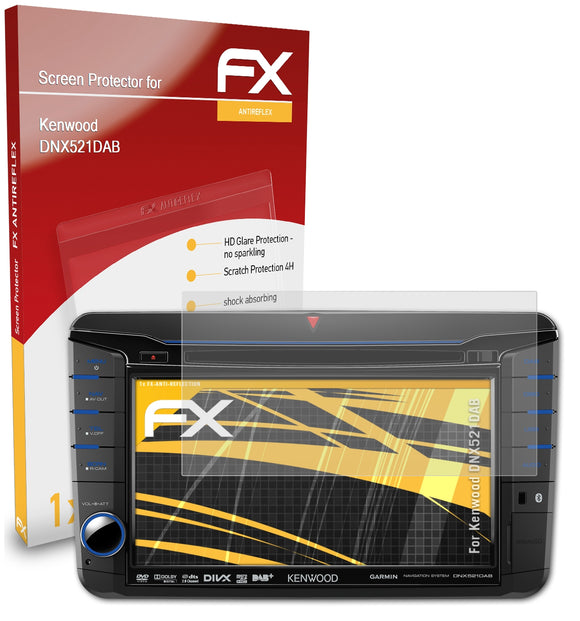 atFoliX FX-Antireflex Displayschutzfolie für Kenwood DNX521DAB