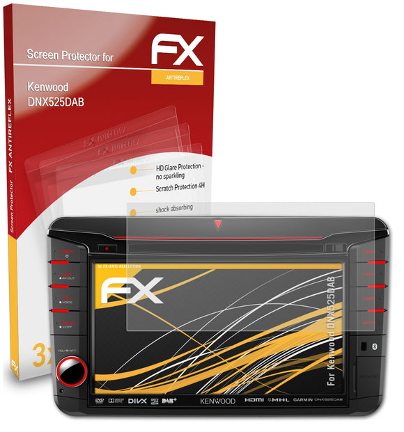 atFoliX FX-Antireflex Displayschutzfolie für Kenwood DNX525DAB
