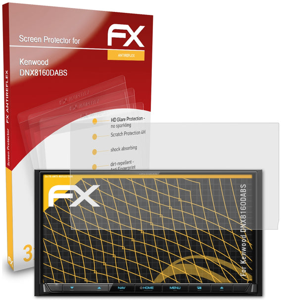 atFoliX FX-Antireflex Displayschutzfolie für Kenwood DNX8160DABS