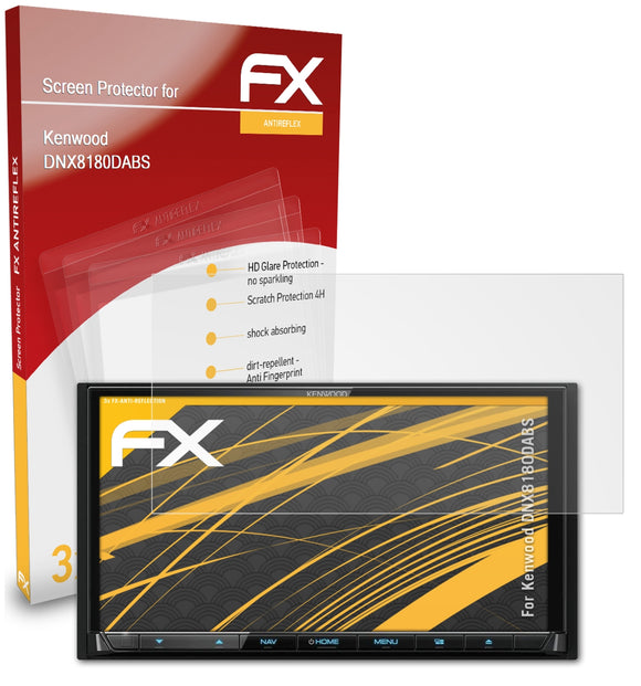 atFoliX FX-Antireflex Displayschutzfolie für Kenwood DNX8180DABS