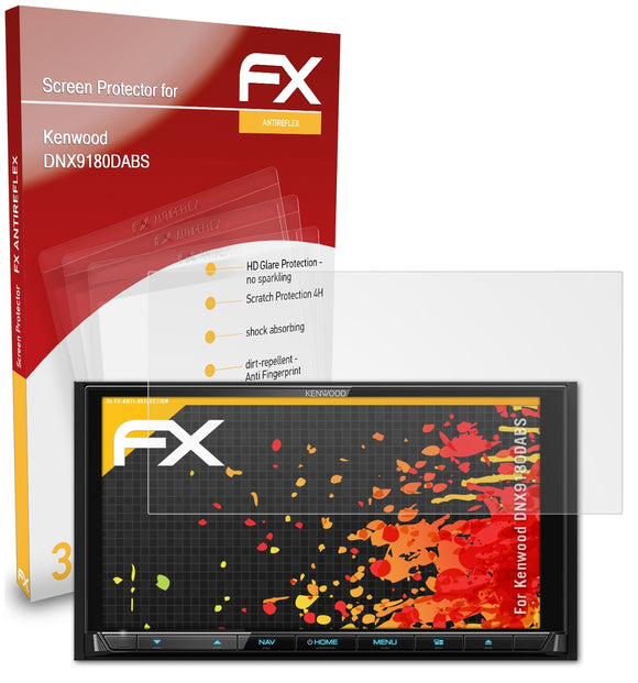 atFoliX FX-Antireflex Displayschutzfolie für Kenwood DNX9180DABS