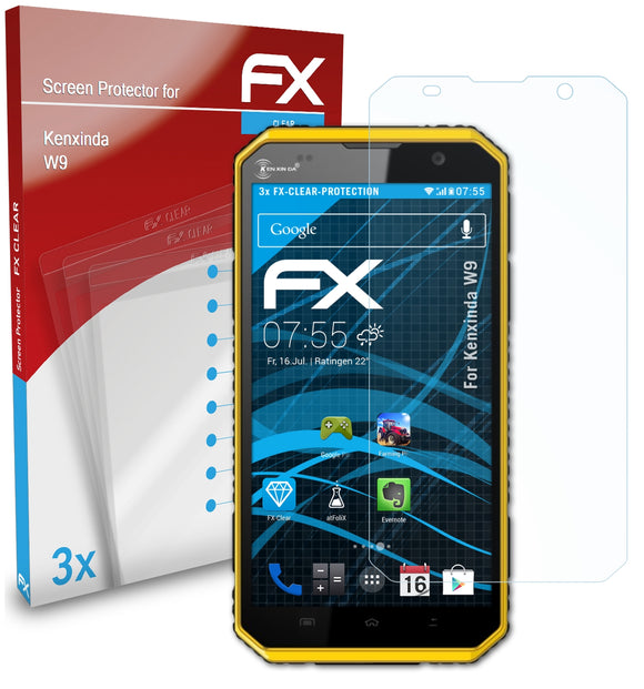 atFoliX FX-Clear Schutzfolie für Kenxinda W9