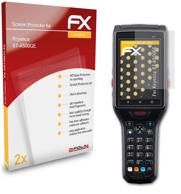 atFoliX FX-Antireflex Displayschutzfolie für Keyence BT-A500GE
