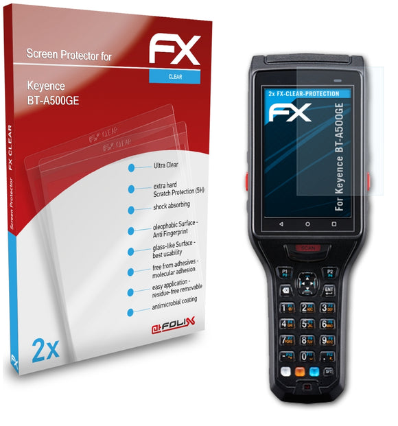 atFoliX FX-Clear Schutzfolie für Keyence BT-A500GE