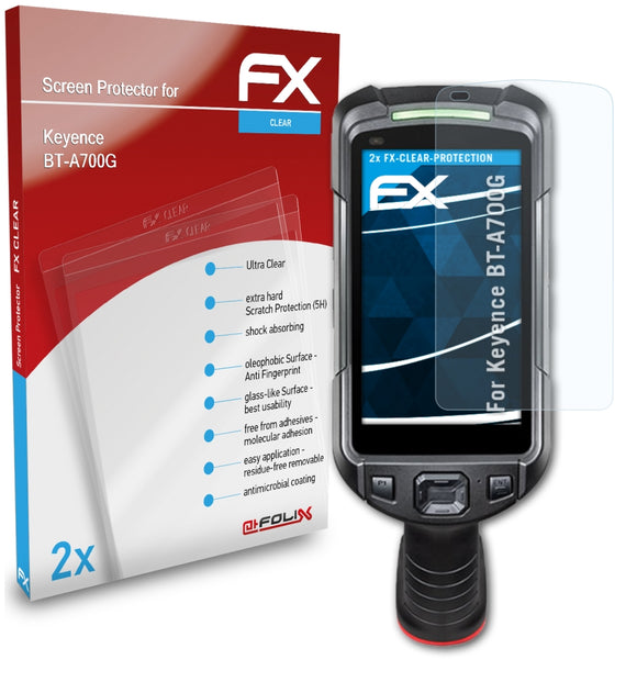 atFoliX FX-Clear Schutzfolie für Keyence BT-A700G