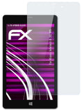 atFoliX Glasfolie kompatibel mit Kiano Intelect 8 3G MS, 9H Hybrid-Glass FX Panzerfolie