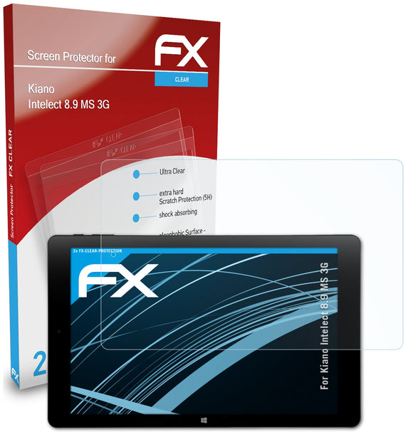 atFoliX FX-Clear Schutzfolie für Kiano Intelect 8.9 MS 3G