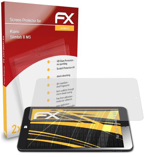 atFoliX FX-Antireflex Displayschutzfolie für Kiano Slimtab 8 MS