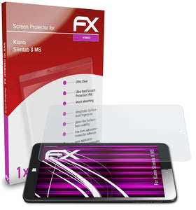 atFoliX FX-Hybrid-Glass Panzerglasfolie für Kiano Slimtab 8 MS