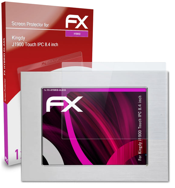 atFoliX FX-Hybrid-Glass Panzerglasfolie für Kingdy J1900 Touch IPC (8.4 inch)
