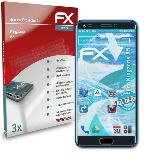 atFoliX FX-ActiFleX Displayschutzfolie für Kingzone A5