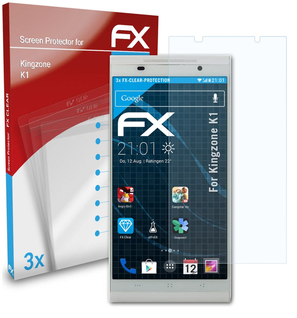 atFoliX FX-Clear Schutzfolie für Kingzone K1