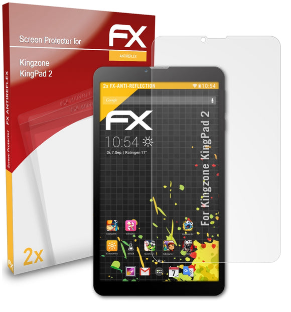 atFoliX FX-Antireflex Displayschutzfolie für Kingzone KingPad 2