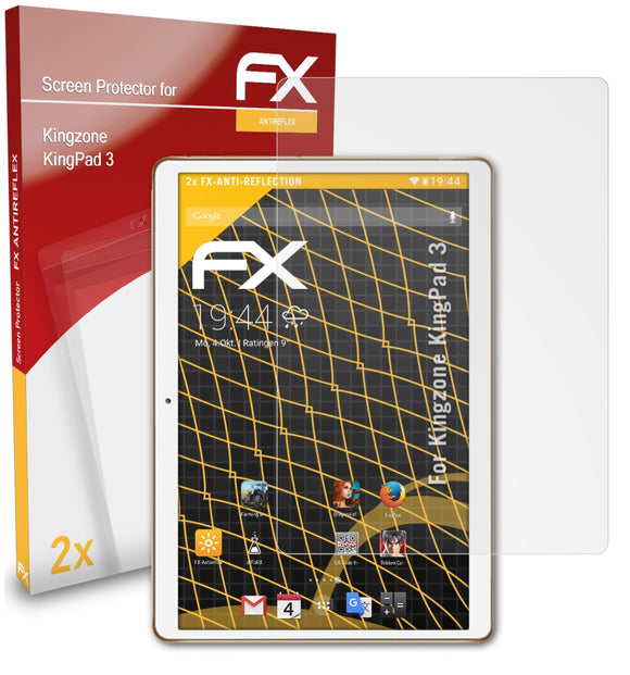 atFoliX FX-Antireflex Displayschutzfolie für Kingzone KingPad 3