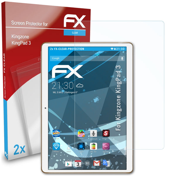 atFoliX FX-Clear Schutzfolie für Kingzone KingPad 3