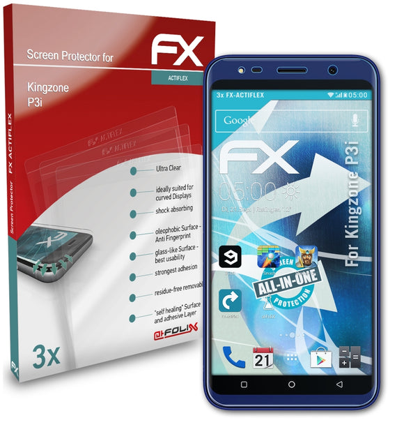 atFoliX FX-ActiFleX Displayschutzfolie für Kingzone P3i