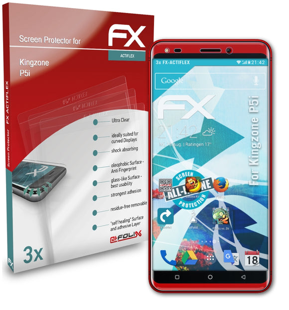 atFoliX FX-ActiFleX Displayschutzfolie für Kingzone P5i