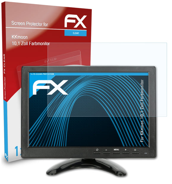 atFoliX FX-Clear Schutzfolie für KKmoon 10,1 Zoll Farbmonitor