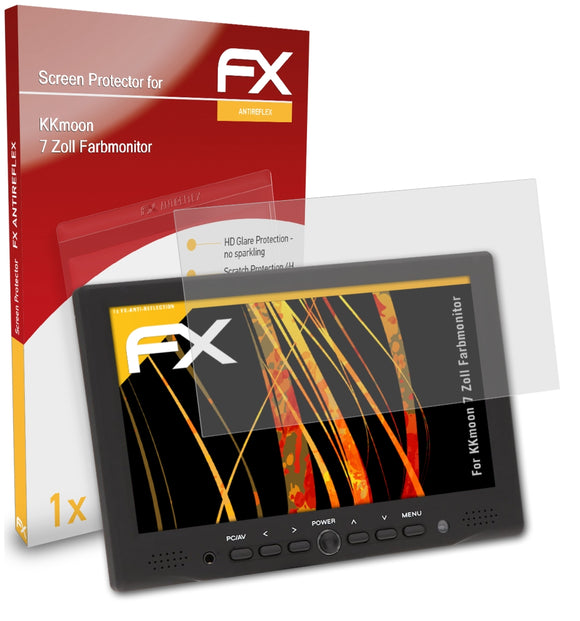 atFoliX FX-Antireflex Displayschutzfolie für KKmoon 7 Zoll Farbmonitor