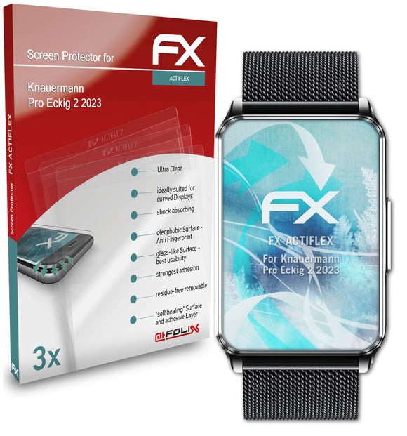 atFoliX FX-ActiFleX Displayschutzfolie für Knauermann Pro Eckig 2 (2023)