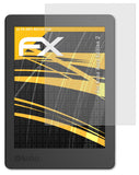 Panzerfolie atFoliX kompatibel mit Kobo Aura Edition 2, entspiegelnde und stoßdämpfende FX (2X)