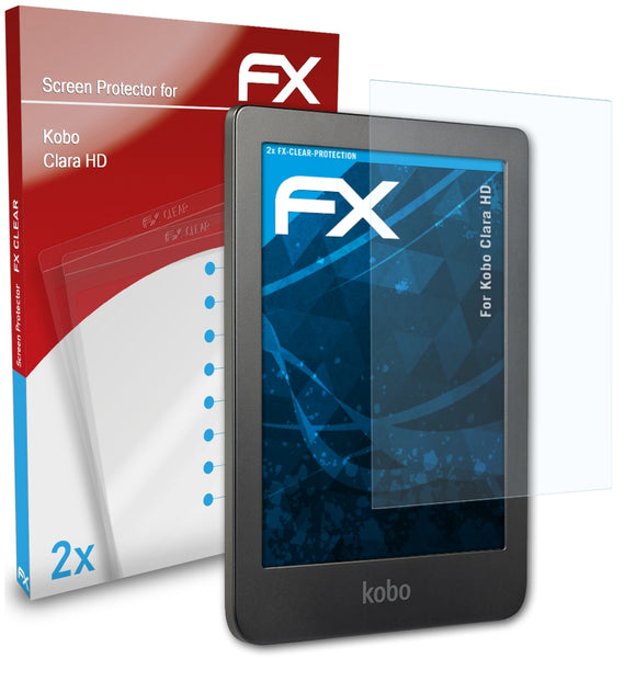 atFoliX FX-Clear Schutzfolie für Kobo Clara HD