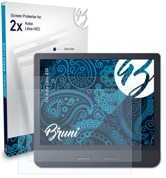 Bruni Basics-Clear Displayschutzfolie für Kobo Libra H2O