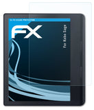 Schutzfolie atFoliX kompatibel mit Kobo Sage, ultraklare FX (2X)