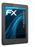 Schutzfolie atFoliX kompatibel mit Kobo Touch 2.0, ultraklare FX (2X)