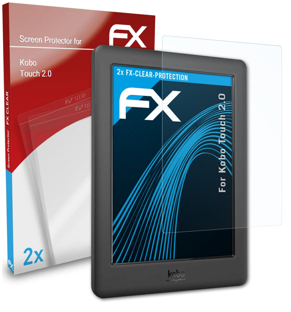 atFoliX FX-Clear Schutzfolie für Kobo Touch 2.0