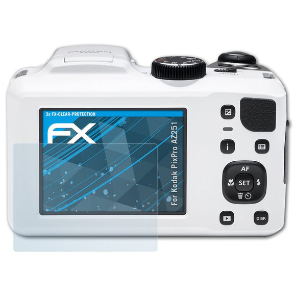 atFoliX FX-Clear Schutzfolie für Kodak PixPro AZ251