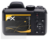 Panzerfolie atFoliX kompatibel mit Kodak PixPro AZ365, entspiegelnde und stoßdämpfende FX (3X)