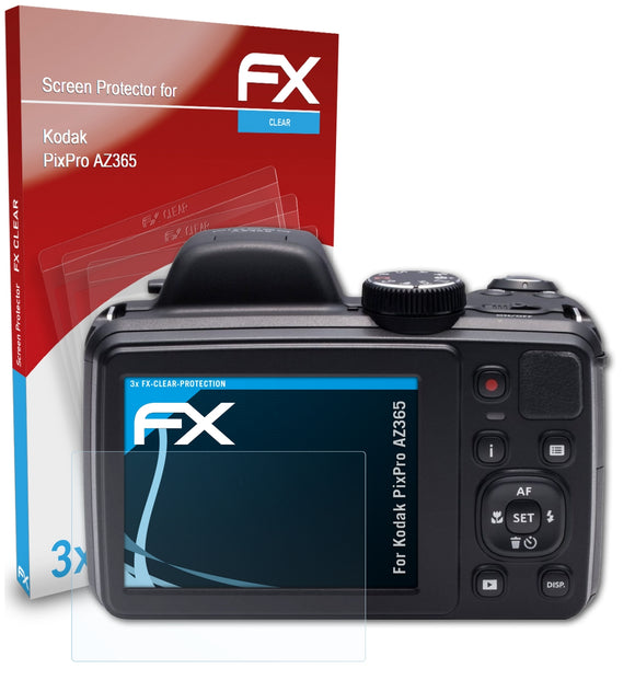 atFoliX FX-Clear Schutzfolie für Kodak PixPro AZ365