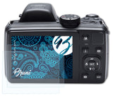 Schutzfolie Bruni kompatibel mit Kodak PixPro AZ421, glasklare (2X)