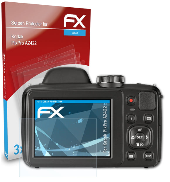 atFoliX FX-Clear Schutzfolie für Kodak PixPro AZ422