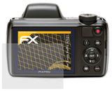 Panzerfolie atFoliX kompatibel mit Kodak PixPro AZ521, entspiegelnde und stoßdämpfende FX (3X)