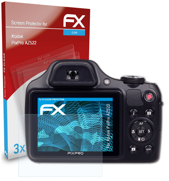 atFoliX FX-Clear Schutzfolie für Kodak PixPro AZ522