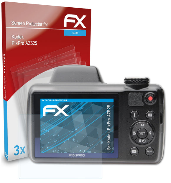 atFoliX FX-Clear Schutzfolie für Kodak PixPro AZ525