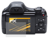 Panzerfolie atFoliX kompatibel mit Kodak PixPro AZ651, entspiegelnde und stoßdämpfende FX (3X)