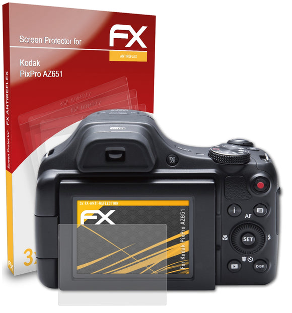 atFoliX FX-Antireflex Displayschutzfolie für Kodak PixPro AZ651