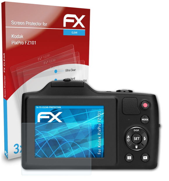 atFoliX FX-Clear Schutzfolie für Kodak PixPro FZ101