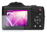 Glasfolie atFoliX kompatibel mit Kodak PixPro FZ101, 9H Hybrid-Glass FX
