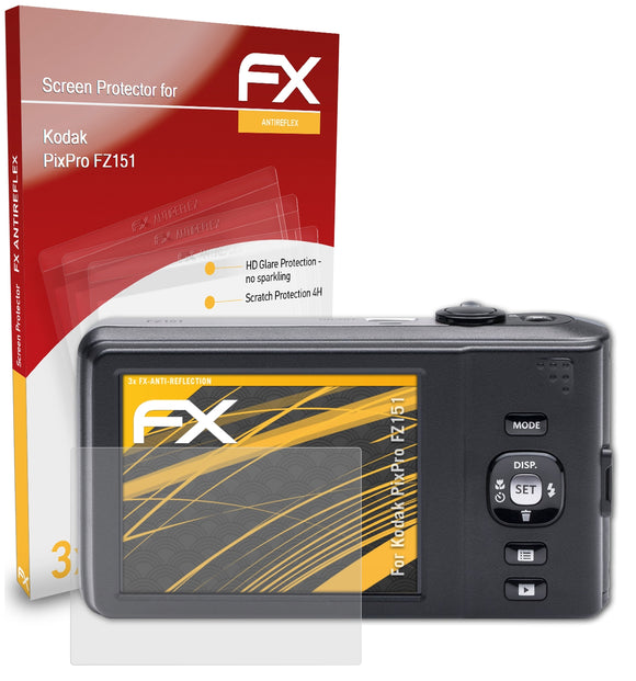 atFoliX FX-Antireflex Displayschutzfolie für Kodak PixPro FZ151