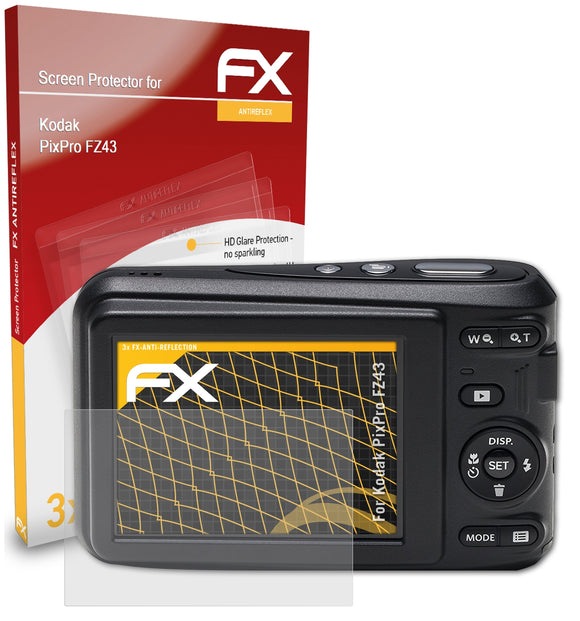 atFoliX FX-Antireflex Displayschutzfolie für Kodak PixPro FZ43