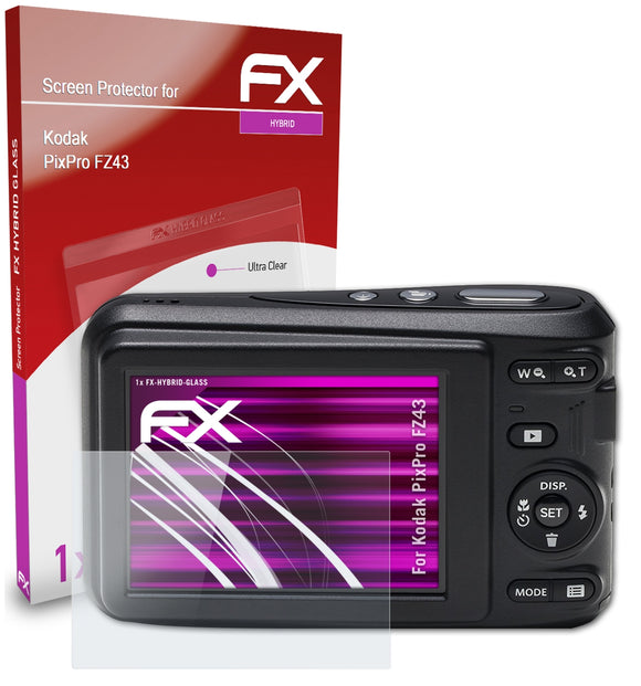 atFoliX FX-Hybrid-Glass Panzerglasfolie für Kodak PixPro FZ43