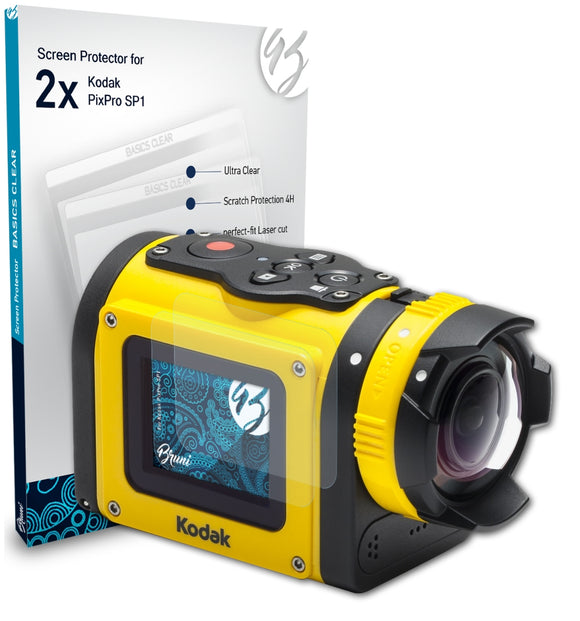 Bruni Basics-Clear Displayschutzfolie für Kodak PixPro SP1
