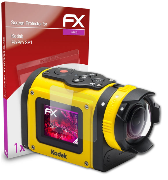 atFoliX FX-Hybrid-Glass Panzerglasfolie für Kodak PixPro SP1