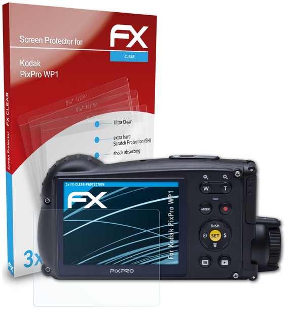atFoliX FX-Clear Schutzfolie für Kodak PixPro WP1