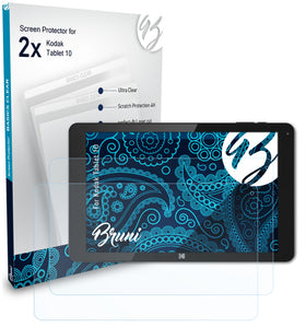 Bruni Basics-Clear Displayschutzfolie für Kodak Tablet 10