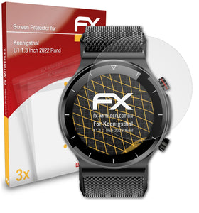 atFoliX FX-Antireflex Displayschutzfolie für Koenigsthal B1 1.3 Inch (2022 Rund)